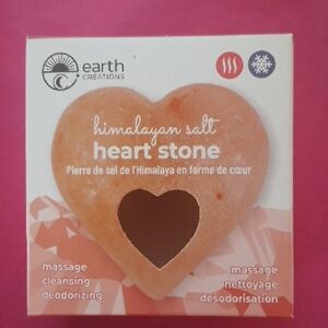 Earth Creations Himalayan Salt Heart Stone - White
